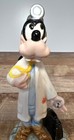 Rare Disney Goofy Doctor Ceramic Figurine With Stethoscope  Black Bag Hand-paint