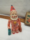Vintage Wind-up Tumbling Pierrot Celluloid Toy Made In Occupied Japan In Box