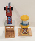 Thomas Train Brio Compatible Wooden Track Magnetic Crane And Water Tower