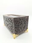 Handcarved Orthodox Reliquary Box Wood Ark Red Velvet 7 87 