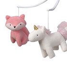 Rainbow Unicorn Musical Baby Crib Mobile  Pink