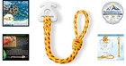 Boat Towable Tube Rope Connector 1 54 Feet Nylon Yellow For Jet Ski Water Sports