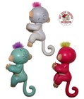 Wowwee 3 Pc Fingerlings Interactive Baby Monkeys Zoe  Bella  Sophie - Used