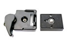 2pcs Quick Release Plate Clamp Adapter For Manfrotto 200pl-14 Camera Tripod Z8b8