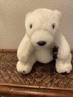 Vintage 12  1993 Coca-cola Plush White Sitting Polar Bear With Coke Bottle