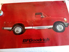 Rare Vintage Bf Goodrich Tires Poster Sign Ford F-150 Flareside Pick Up Truck 