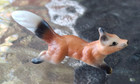 Vintage Miniature Bone China Red Fox Figurine Japan