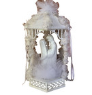 Vtg Wilton Wedding Cake Topper 10  Bride Groom Fancy Gazebo Elegant Hong Kong