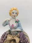 Pin Cushion Half Doll Vintage Ceramic Cloth