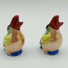 Vintage Rare Bird Salt   Pepper Shakers Hand Painted Ceramic Japan 1960s   70s