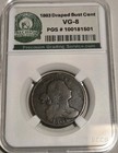 1803 Draped Bust Large Cent Pgs Graded Coin In Very Good 8