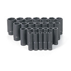 Grey Pneumatic 1326md 26-piece 1 2  Drive 6-point Metric Deep Impact Socket Set