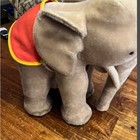 Mid Century Steiff Xl Elephant With Red Blanket