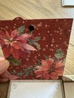 Punch Studio Jeweled Pocket Notepads Set Of 2 Christmas Santa   Peacock Floral