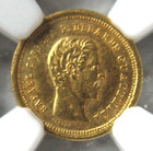 1860-r Guatemala Gold 4 Reales Ngc Ms-61