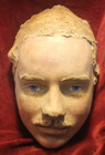 Cabinet Of Curiosities Gothic Medical Funeral Death Mask Painted Oddity Macabre