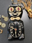 Vintage Black Jeweled Kit Cat Klock Model D8  parts  Replacement  Does Not Work