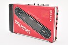  excellent  Sony Walkman Stereo Cassette Player Wm-101 Red From Japan 2940400
