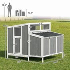 Chicken Coop  Wooden Chicken House For 4-6 Hens  Outdoor Hen House