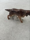 Brown Porcelain Hand-painted Small Irish Setter Dog Collectible Figurine