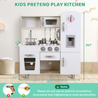 Kids Wooden Kitchen Playset Pretend Play Kitchen Set Cooking Play Toys Gifts 3 
