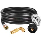6ft Propane Regulator Hose With 90 Degree Elbow Adapter For Most Lp Gas Grill Us