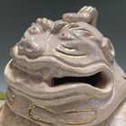 Rakunyu Yoshimura   Raku Ware Japaese Pottery  117 Shishi Foo Dog Incense Burner