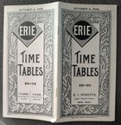 Original 1898 Erie Railroad Timetable Train Chautauqua Map