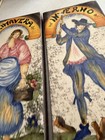 Vintage Italian Hand Painted Ceramic Tiles Of The Four Seasons