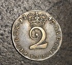 1743 Great Britain George Ii Silver Maundy Twopence 2 Pence Km 568 Spink 3714 Xf
