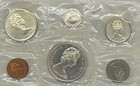 1965 Canada Set Of 6 Uncirculated Coins 4 Silver In Ogp