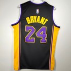 Kobe Bryant  24 Retirement Black Jersey Embroidery Men s
