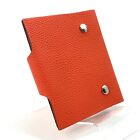 Hermes Agenda Ulysse Mini Day Planner Notebook Cover Orange G2r Auth   0379