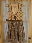 Vintage German Austrian Traditional Dress Drindl Tyrolean Oktoberfest   Sz Small