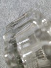 Vintage Kig Indonesia Heavy 1 6 Lb Clear Crystal Glass Thumbprint Ashtray