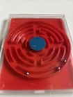 Vintage Mini Ball Maze Game Hong Kong Memories Childhood Pocket Game Plastic Red