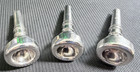 3 Vincent Bach  3  3b  3c  Trumpet coronet Mouthpieces  lot Of 3 