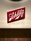 Vintage 1960   s Schlitz Beer Clock  Sign Floating Hands Beer Light Rare Works Euc