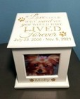 Pet Urn Memorial Cat Dog Keepsake Personalized   3 Color Options 