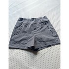Athleta Women 2 Gray Ripstop Utility Hiking Shorts Zip Pockets Outdoor Active