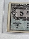 1946-47 Us 5 Cents Military Payment Certificate Series 461 P  M1
