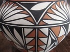 Native American Fine Line Laguna Hand Painted Pottery By Davis
