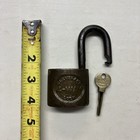 Vintage Cleveland 4 Way Padlock W  Original Key Functional Brass Bronze Lock