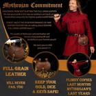 Leather Belt Pouch With Brass Buckle Closure Medieval Larp Storage Bag Brown
