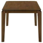 Almonte 59 In  Mid-century Dark Brown 4-leg Dining Table  Seats 6
