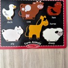 Lot Of 4 Melissa   Doug Chunky Wooden Puzzles Toddler Fun Or Special Needs