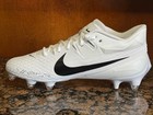 New  Mens 10 Wide Nike Vapor Edge Elite 360 2 Molded Football Cleats White black