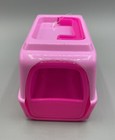 Polyfect Toys Pink Plush Stuffed Animal Carrier Pink Toy Crate Imaginative Play