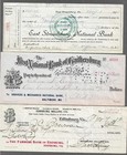 6 Bank Checks 1896-1922