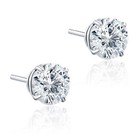 F vs 1 1 2ct Lab Grown Diamond Studs 14k White Gold Earrings